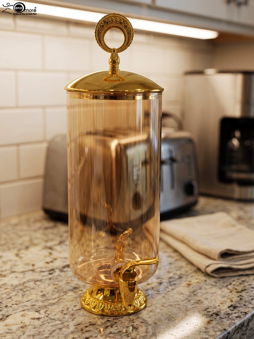 Luxurious Glass Beverage Dispenser