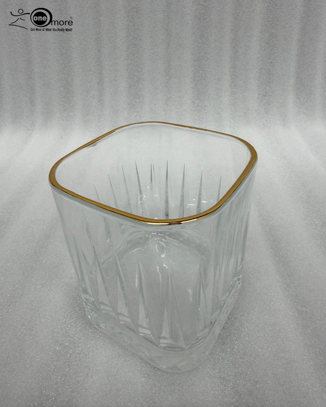 Royal Gold-Rimmed Crystal Whiskey Glasses – Set of 6