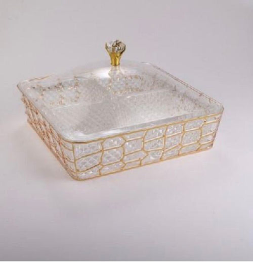 Acrylic Dry Fruit Dish & Serving Box