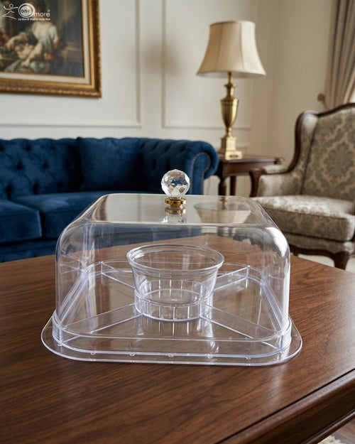 Acrylic Dry Fruit & Cake Serving Dish