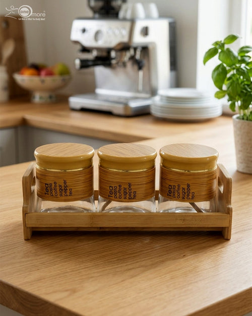 3-Piece Glass Spice Jar Set