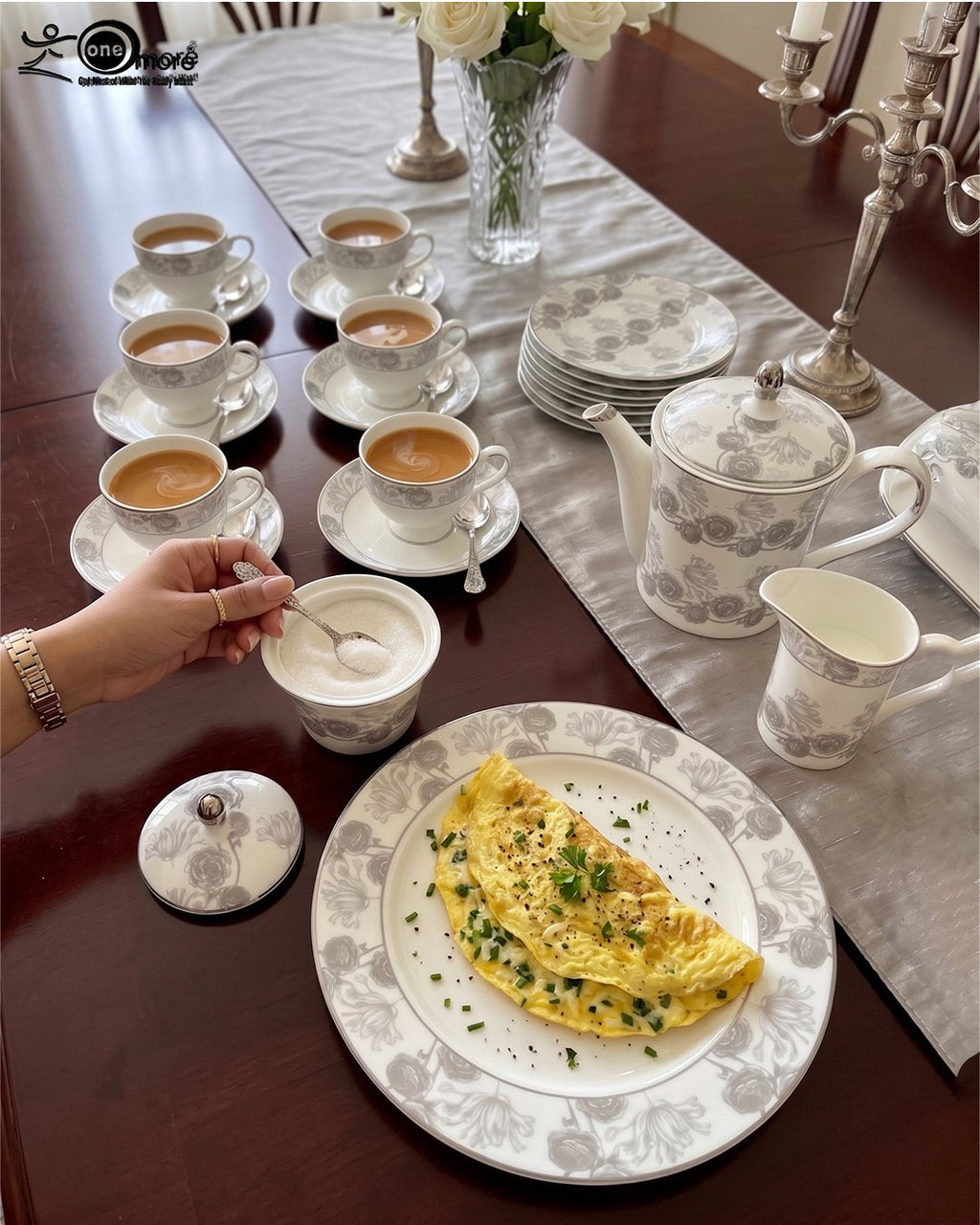 Premium 61-Piece Super Bone Dinner Set
