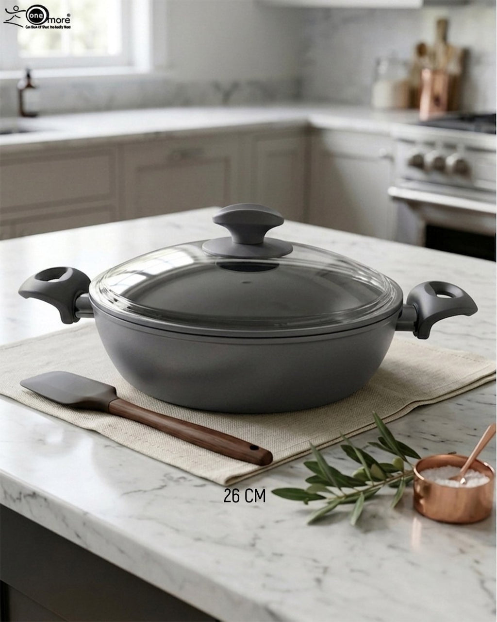 26cm Diamond-Infused Non-Stick Casserole | Made in Turkey