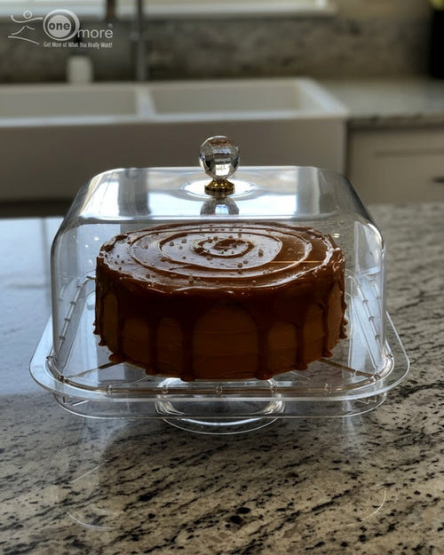 Acrylic Dry Fruit Dish & Cake Dish with Lid