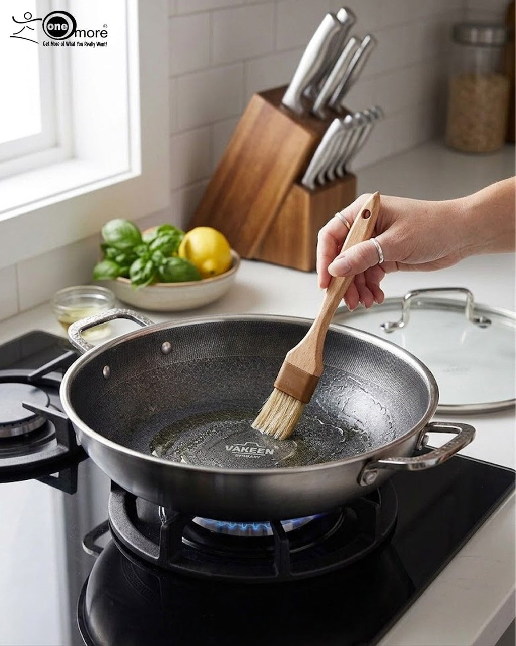 Honey Comb Laser-Etched Non-Stick Wok