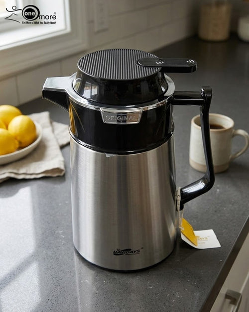 1L Stainless Steel Vacuum Flask with Glass Inner
