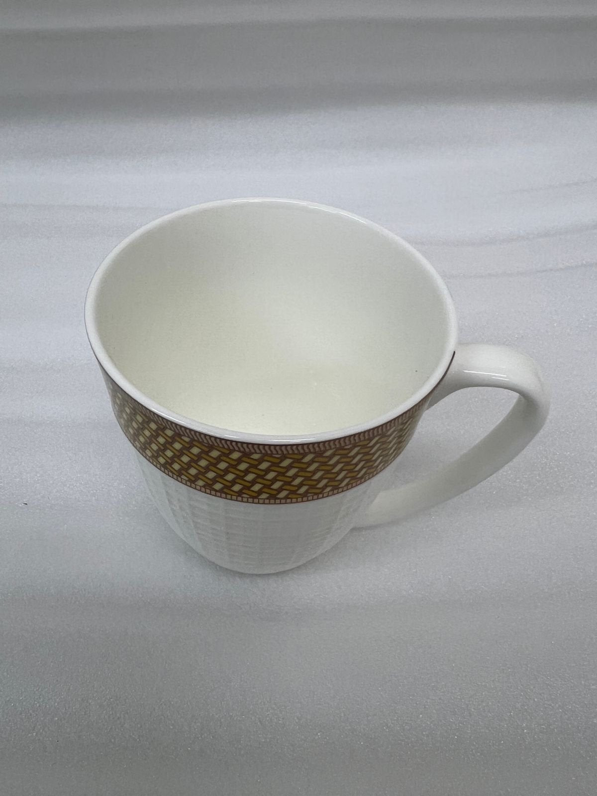 Elegance Weave Bone Mug Set