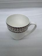 Regal Greek Key Bone China Mug Set