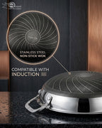 Honey Comb Laser-Etched Non-Stick Wok