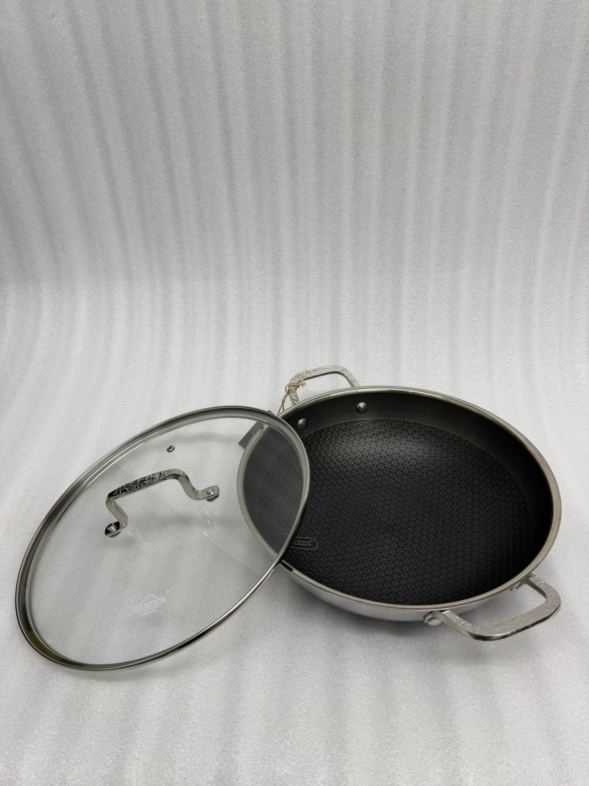 Honey Comb Laser-Etched Non-Stick Wok