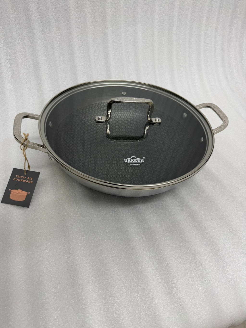 Honey Comb Laser-Etched Non-Stick Wok