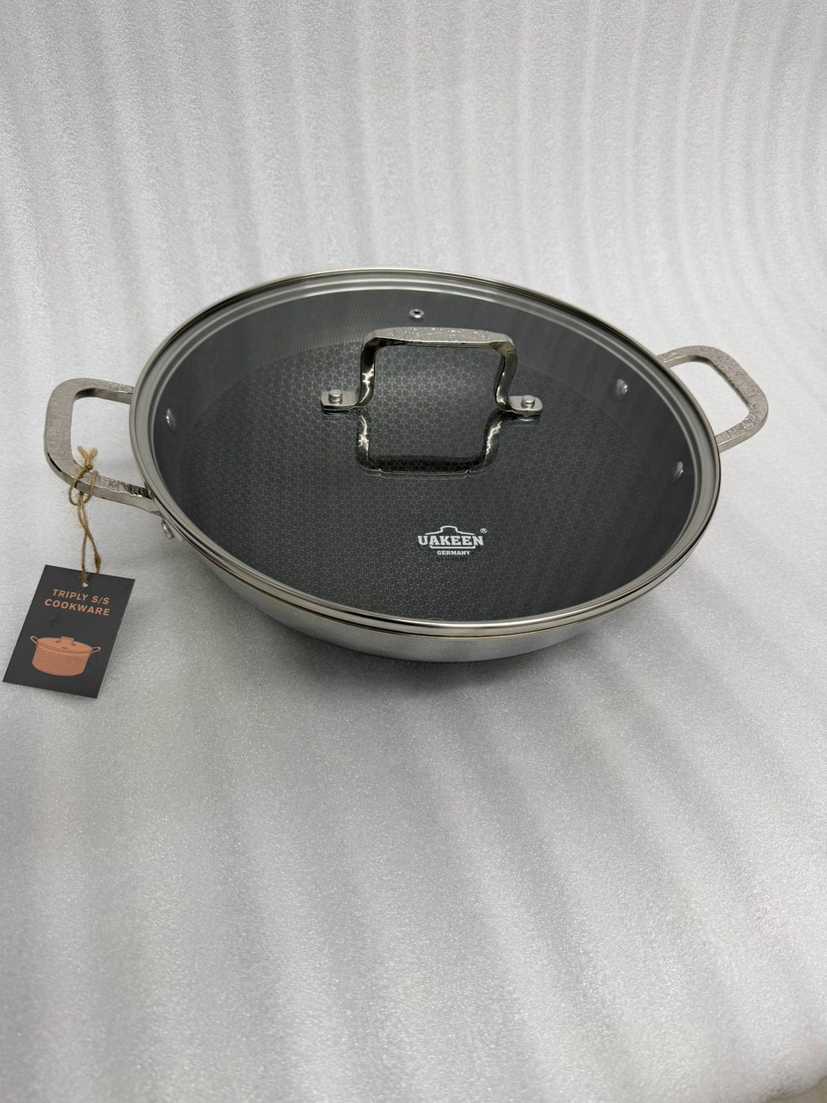 Honey Comb Laser-Etched Non-Stick Wok
