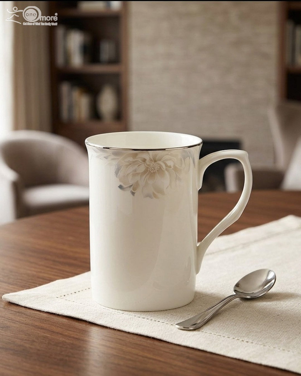 super Bone Floral Mug Set