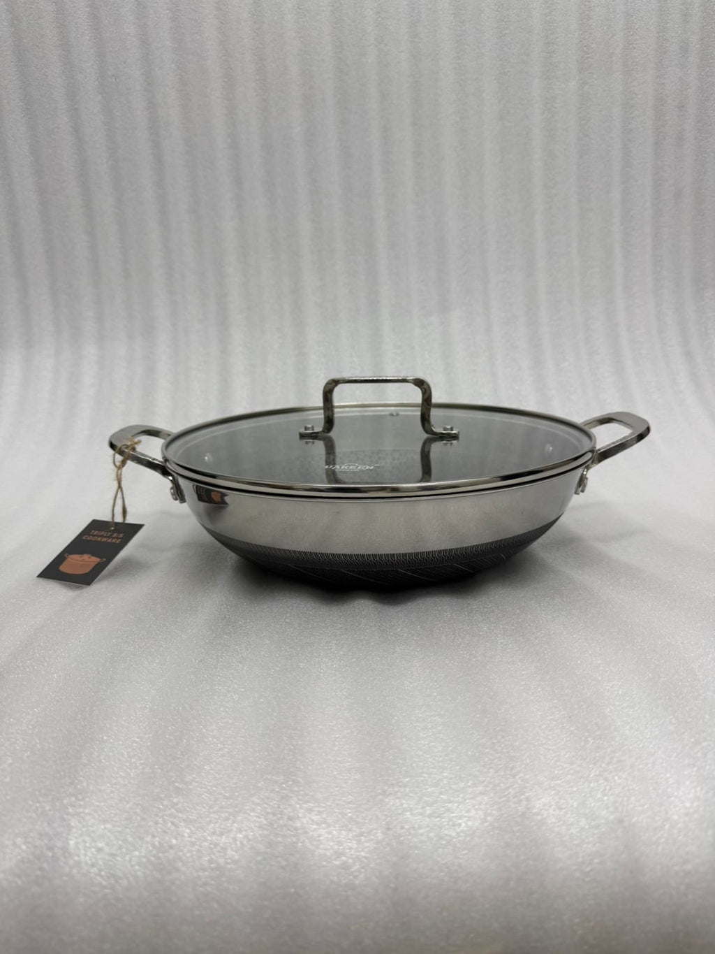 Honey Comb Laser-Etched Non-Stick Wok