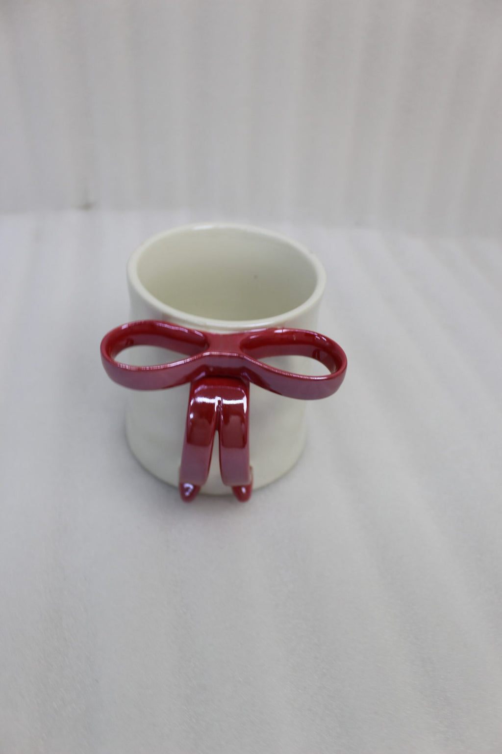 Chic Bow Handle Ceramic Mugs