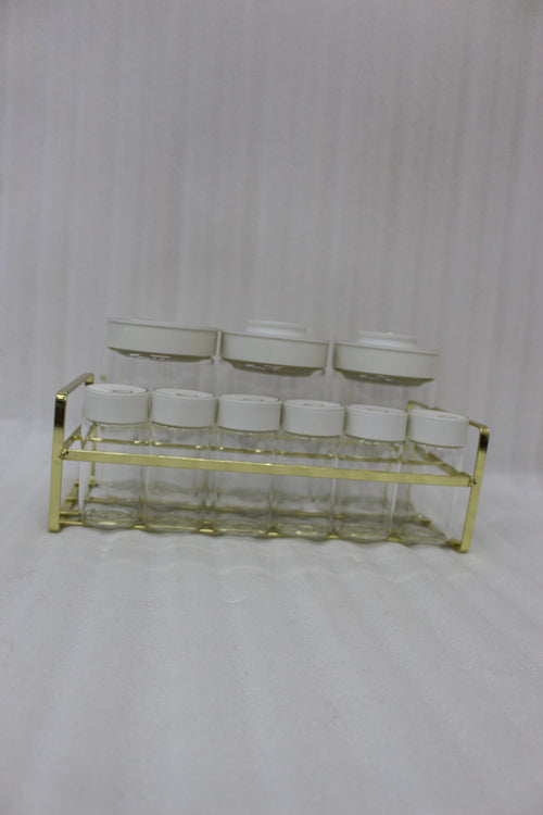 9-Piece Glass Spice Jar Set