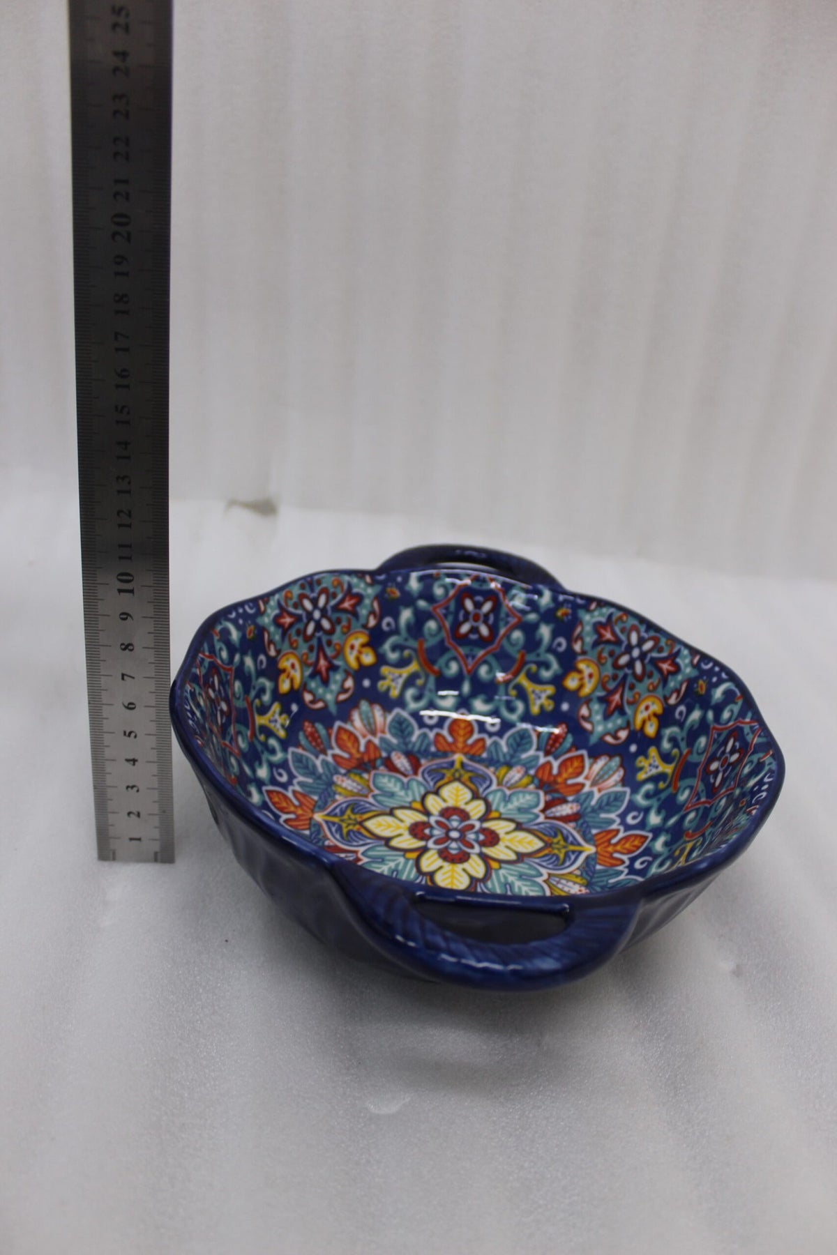 Marakish Ceramic Double Handle Bowl