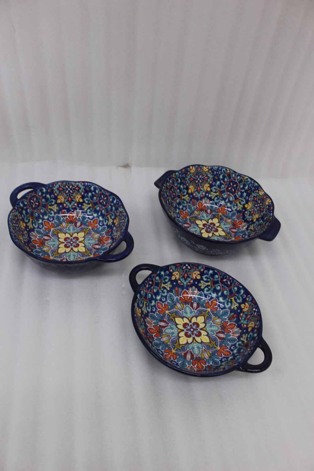 Marakish Ceramic Double Handle Bowl