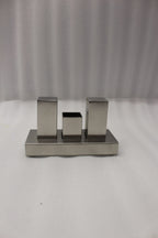 Modern Stainless Steel Salt and Pepper Shaker Set