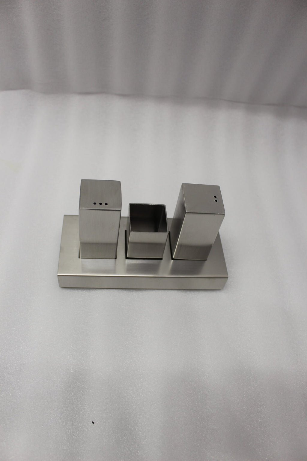 Modern Stainless Steel Salt and Pepper Shaker Set