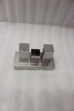Modern Stainless Steel Salt and Pepper Shaker Set
