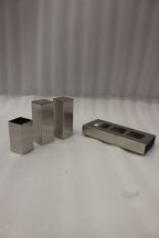Modern Stainless Steel Salt and Pepper Shaker Set