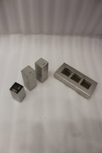 Modern Stainless Steel Salt and Pepper Shaker Set