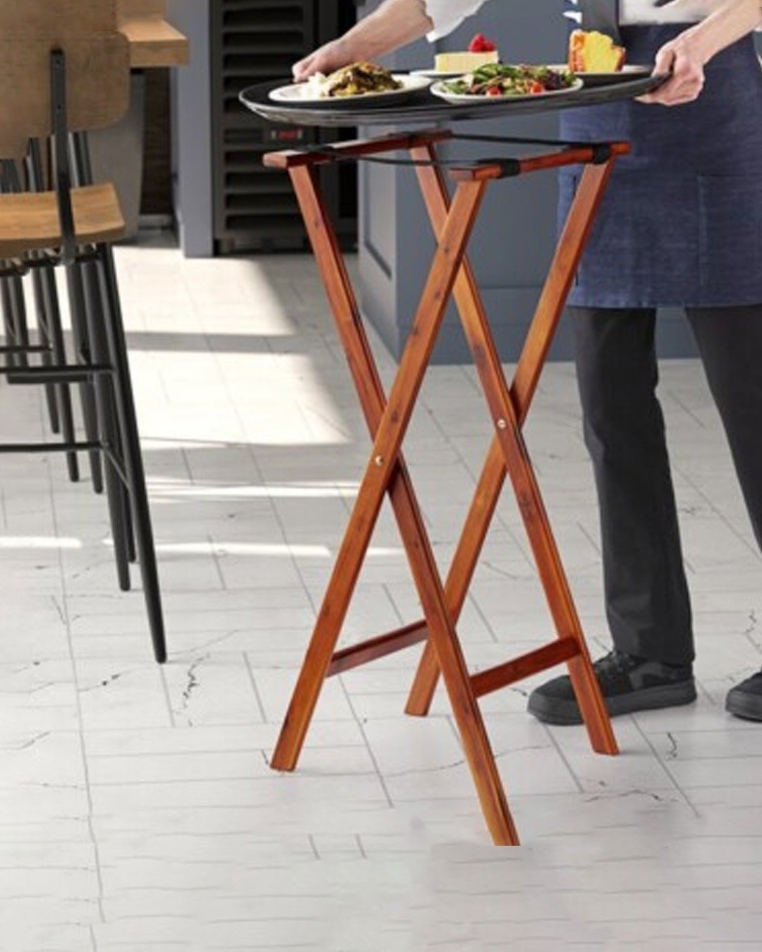 Wooden Foldable Luggage Rack with Sturdy Straps | Real Wood, Space-Saving, Eco-Friendly Design