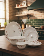 "Blossom Breeze" 26-Piece Opalware Dinner Set  Graceful. Elegant. Timeless.