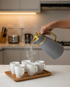 Premium 1 Litre Insulated Flask – Elegant Design with Glass Lining New Style