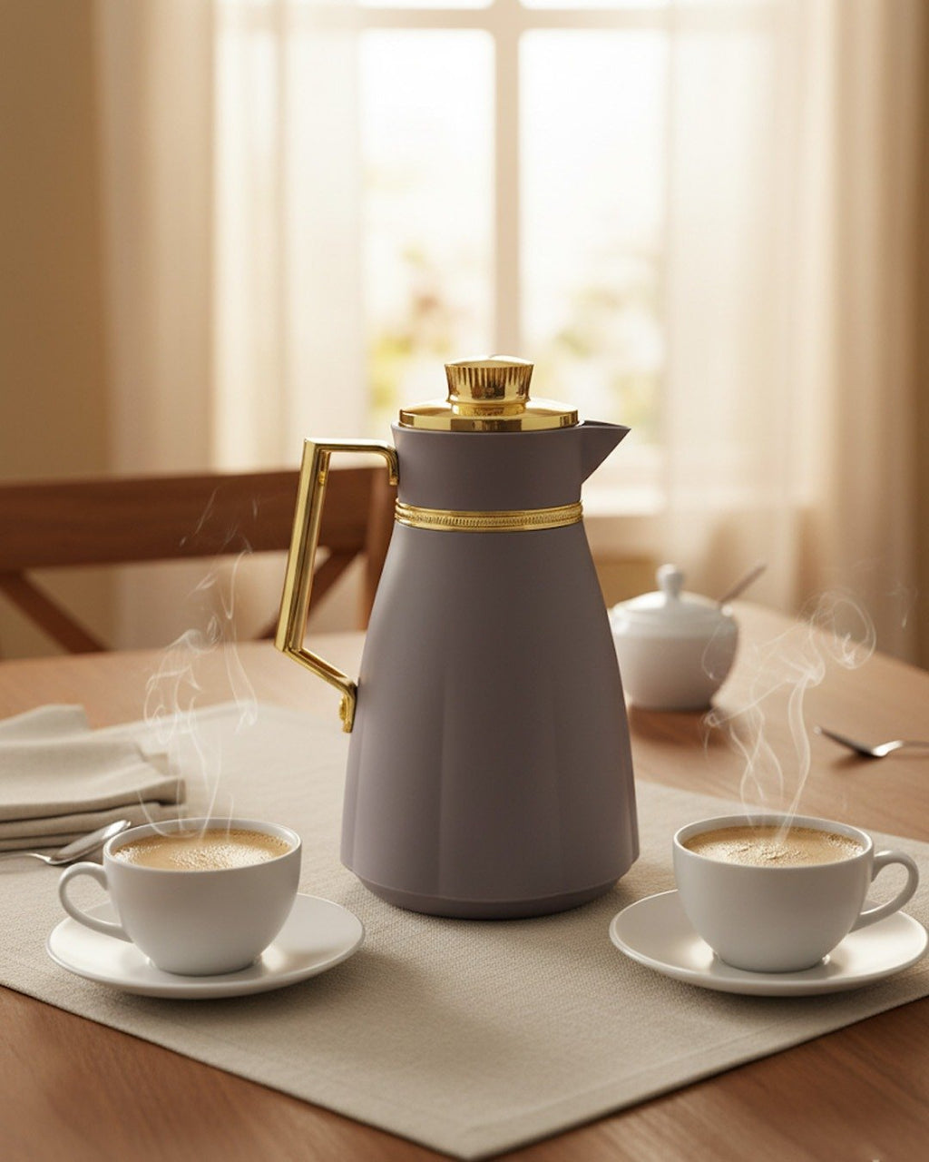 Premium 1 Litre Insulated Flask – Elegant Design with Glass Lining New Style